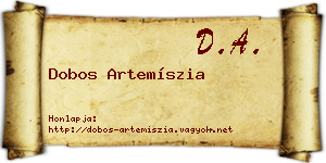 Dobos Artemíszia névjegykártya